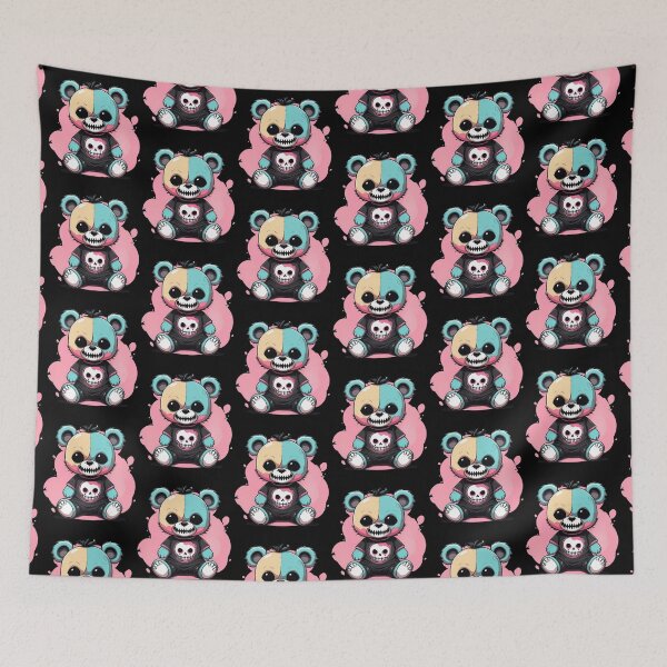 Item preview, pastel goth teddy bear designed and sold by lotsagoth.
