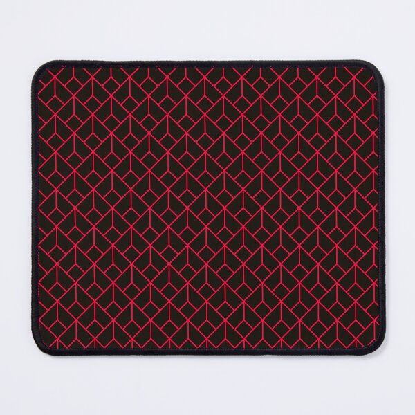 Item preview, Art Deco Pattern 12 - Carmine Red on Black designed and sold by elektronen.