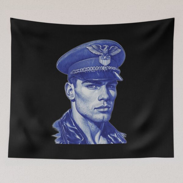Item preview, Gay Leather Pride Military Daddy Leder Graphic Design designed and sold by ItsAKinkThing.