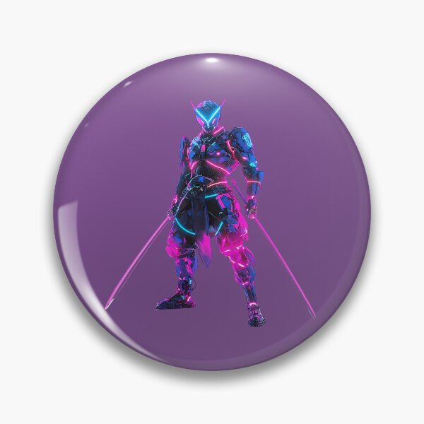 Item preview, Futuristic Ninja Samurai with Dual Swords designed and sold by PixelReverb.