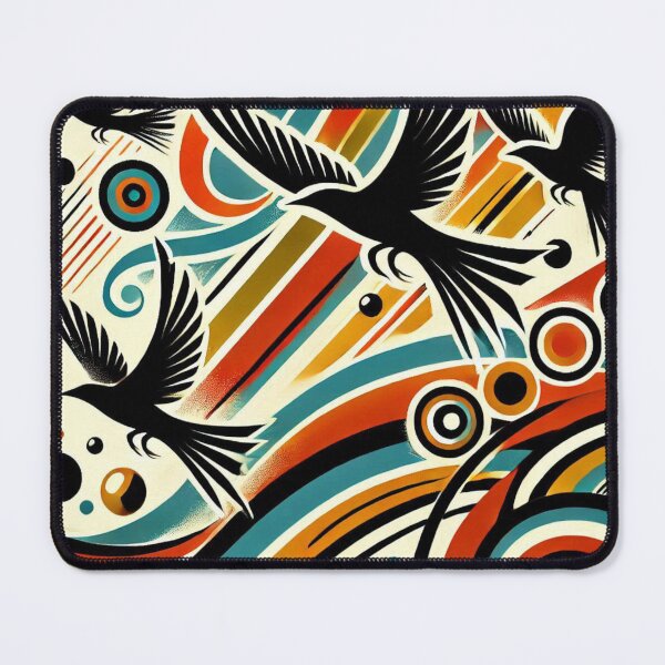 Item preview, abstract art flying birds Silhouette  designed and sold by ZulryLifestyles.
