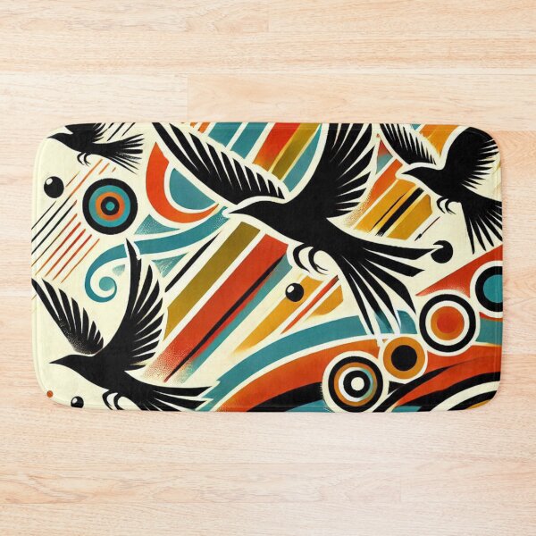 Item preview, abstract art flying birds Silhouette  designed and sold by ZulryLifestyles.