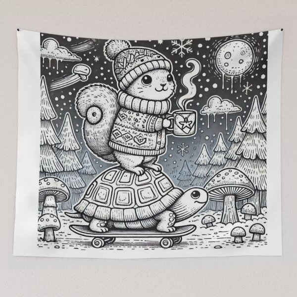 Item preview, Turtle Riding Skateboard with Possum CLASSIC T-Shirt designed and sold by inkfluenceart.