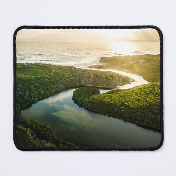 Item preview, Rivermouth Sunset - Aerial Images / Oceanic Art designed and sold by Oceanic Art.