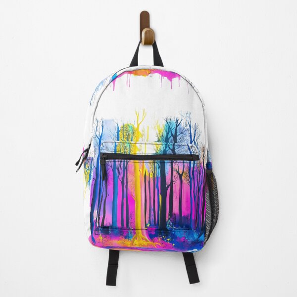 Item preview, Colorful Neon Forest with Abstract Trees designed and sold by PixelReverb.