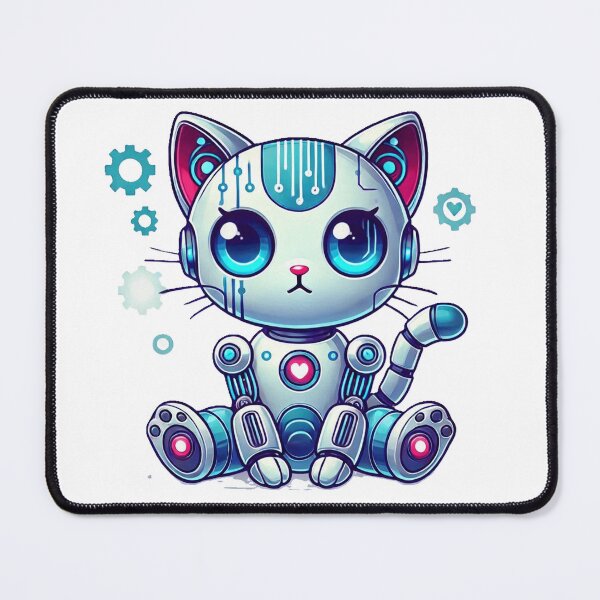 Item preview, Cute AI robot kitty designed and sold by nicnacc.