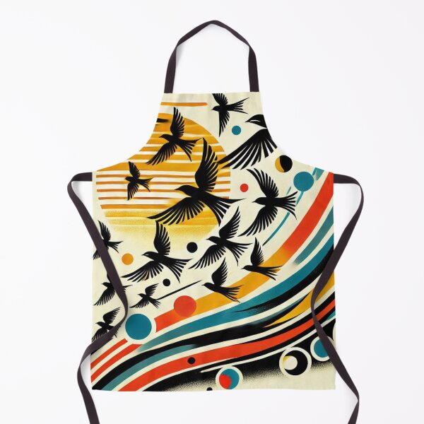 Item preview, abstract art flying birds Silhouette designed and sold by ZulryLifestyles.