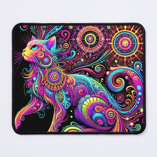 Item preview, Cosmic Neon Cat designed and sold by becauseturkey.