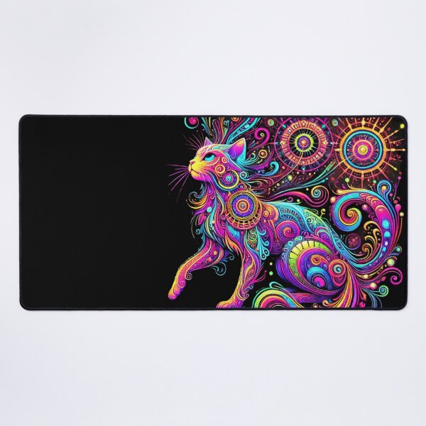 Item preview, Cosmic Neon Cat designed and sold by becauseturkey.