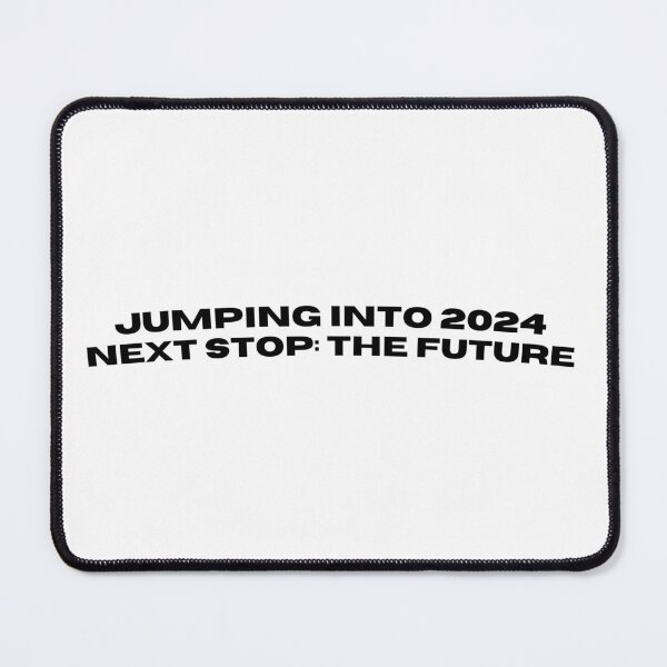 Item preview, Jumping into 2024—Next Stop: The Future Sticker designed and sold by TeeUp2.
