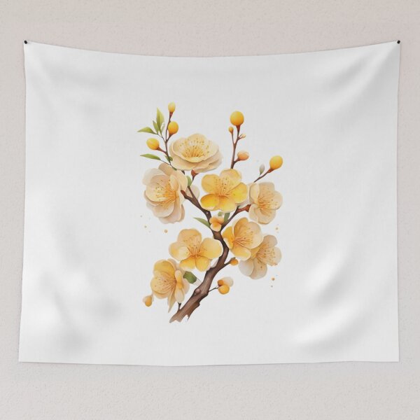 Item preview, Yellow Plum Blossom designed and sold by HOMETOWN86.