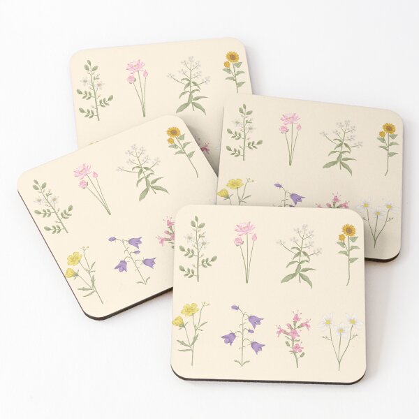 Item preview, Set of Vintage Botanical Illustrations: A Collection of Floral Drawings, line art flowers designed and sold by cherrytheory.