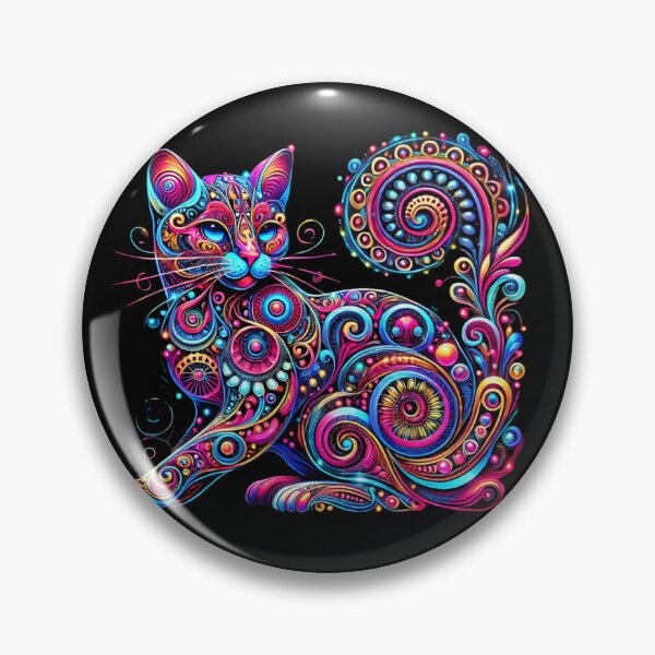 Item preview, Psychedelic Feline Majesty designed and sold by becauseturkey.