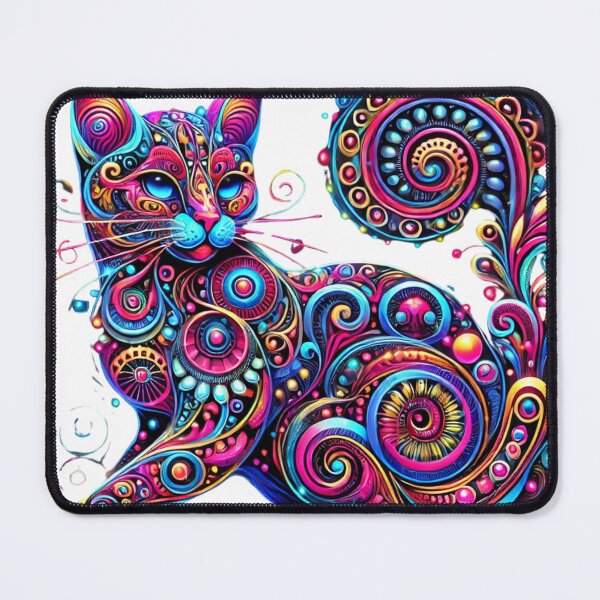 Item preview, Psychedelic Feline Majesty designed and sold by becauseturkey.