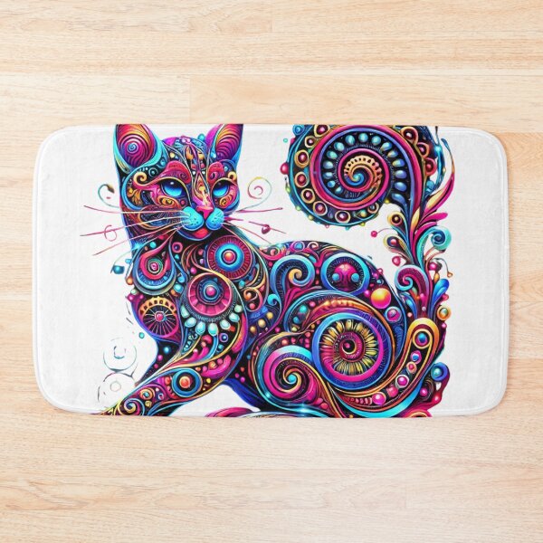 Item preview, Psychedelic Feline Majesty designed and sold by becauseturkey.