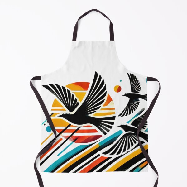 Item preview, abstract art flying birds Silhouette designed and sold by ZulryLifestyles.