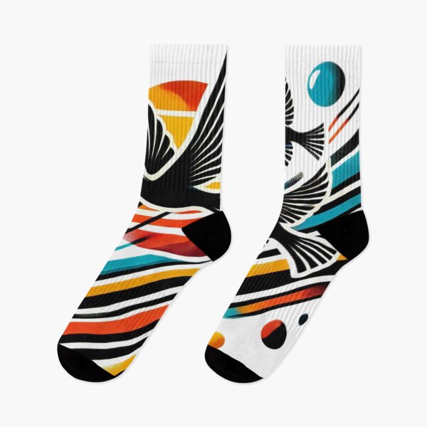Item preview, abstract art flying birds Silhouette designed and sold by ZulryLifestyles.
