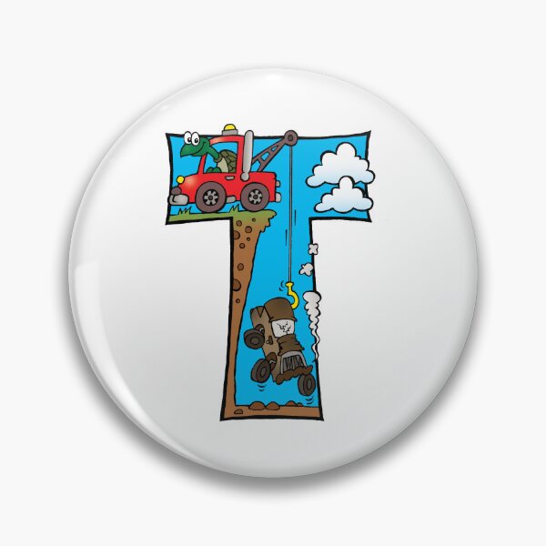 Item preview, Letter T Tortoise in a Tow Truck designed and sold by alphatoons.