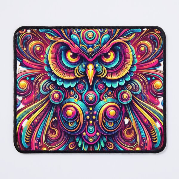 Item preview, Psychedelic Owl of Wisdom designed and sold by becauseturkey.