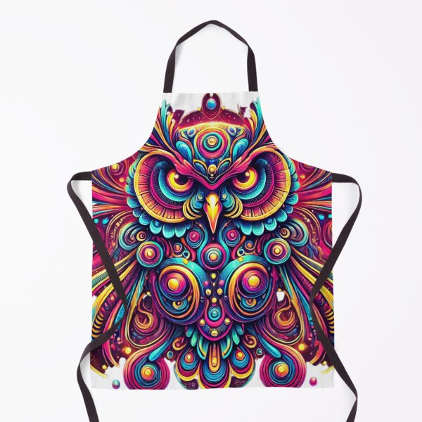 Item preview, Psychedelic Owl of Wisdom designed and sold by becauseturkey.