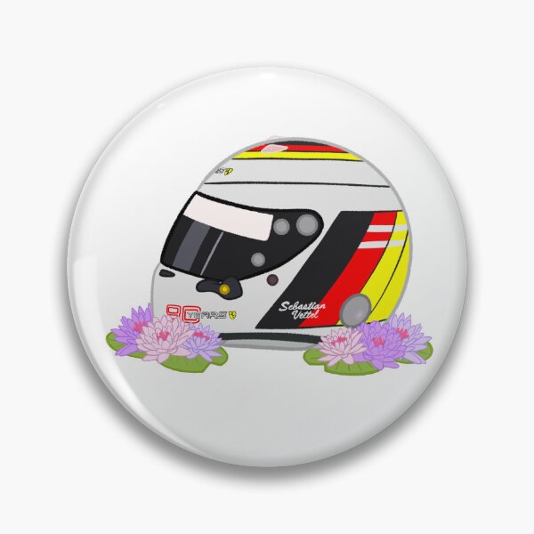 Item preview, Sebastian Vettel 2019 Germany Helmet With Flowers designed and sold by OriDraws.