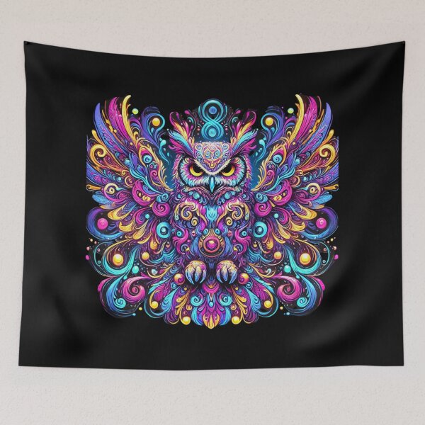 Item preview, Cosmic Owl of Radiance designed and sold by becauseturkey.