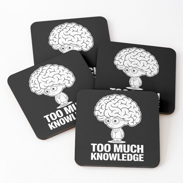 Item preview, Funny Teacher Too Much Knowledge designed and sold by HeadTurningArt.