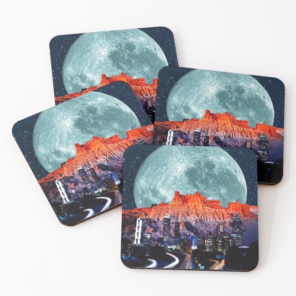 Item preview, night city and big moon designed and sold by berwies-artwork.