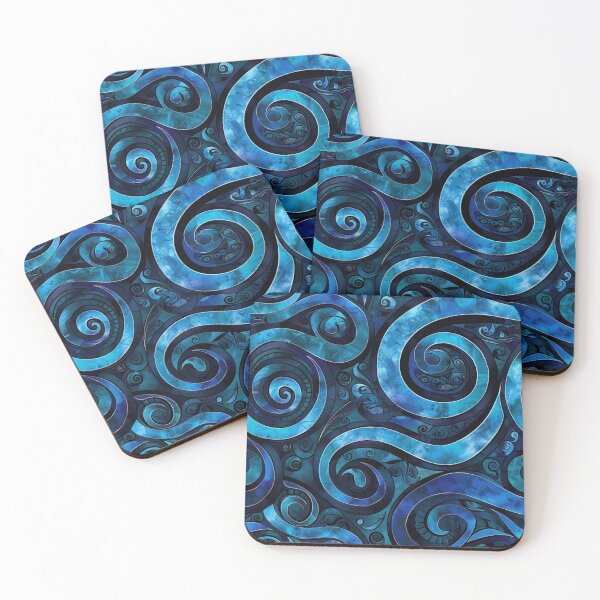 Item preview, New Zealand Māori Paua Pattern Koru Design 274 designed and sold by GrinGalore.