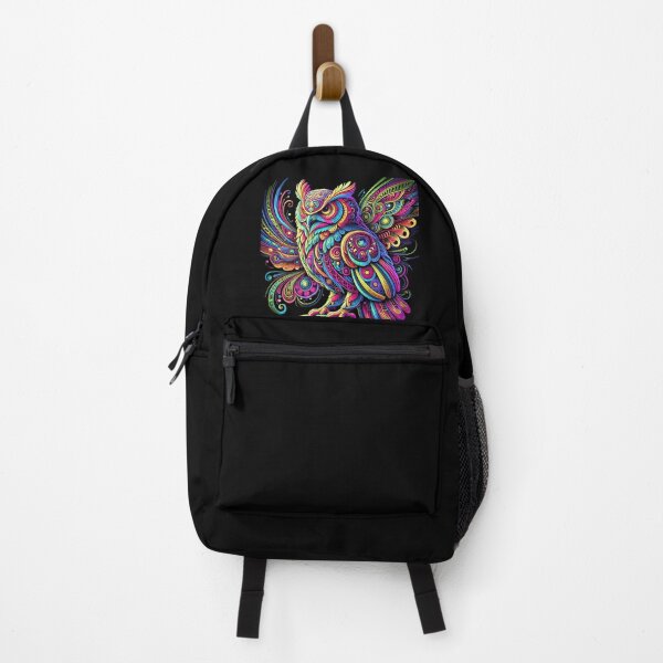 Item preview, Psychedelic Neon Owl designed and sold by becauseturkey.