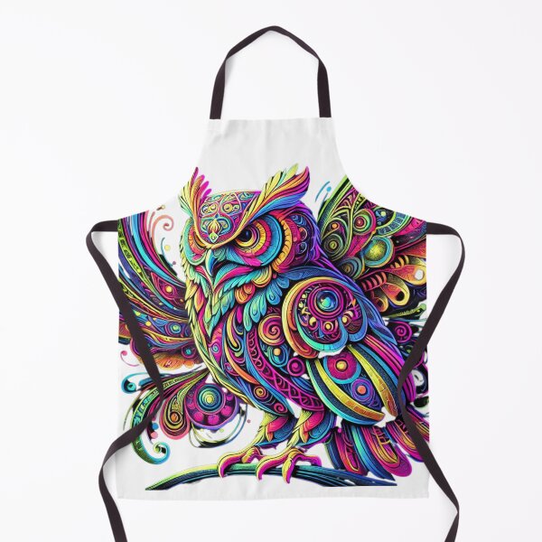 Item preview, Psychedelic Neon Owl designed and sold by becauseturkey.