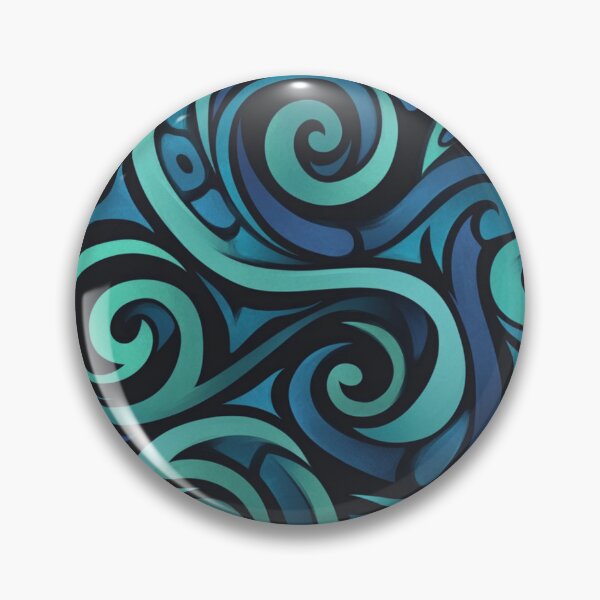 Item preview, New Zealand Paua Māori Pattern Koru Design 276 designed and sold by GrinGalore.