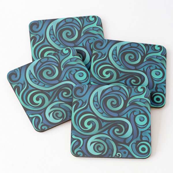 Item preview, New Zealand Paua Māori Pattern Koru Design 276 designed and sold by GrinGalore.