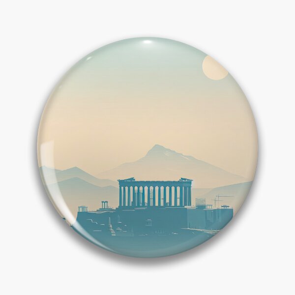 Item preview, Parthenon of the Acropolis Minimalism Art Style designed and sold by artofuniverse.