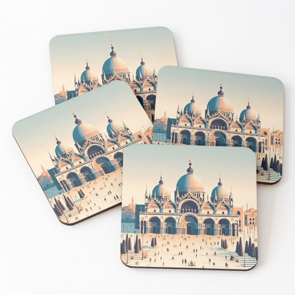 Item preview, Saint Mark’s Basilica Minimalism Art Style designed and sold by artofuniverse.