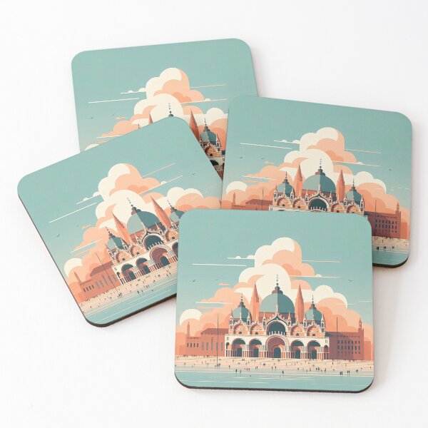 Item preview, Saint Mark’s Basilica Minimalism Art Style designed and sold by artofuniverse.