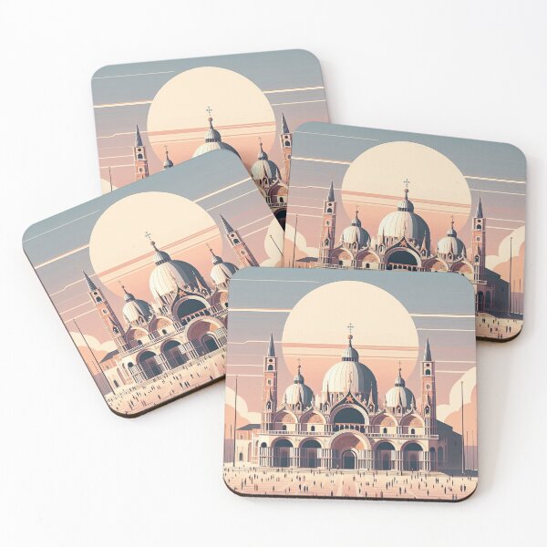 Item preview, Saint Mark’s Basilica Minimalism Art Style designed and sold by artofuniverse.