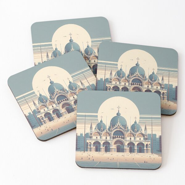Item preview, Saint Mark’s Basilica Minimalism Art Style designed and sold by artofuniverse.