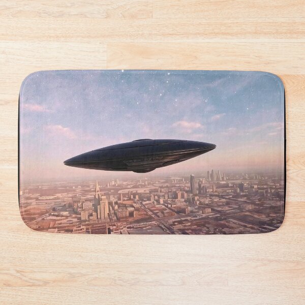 Item preview, Black UFO Above City designed and sold by Marcicev-Bojan.