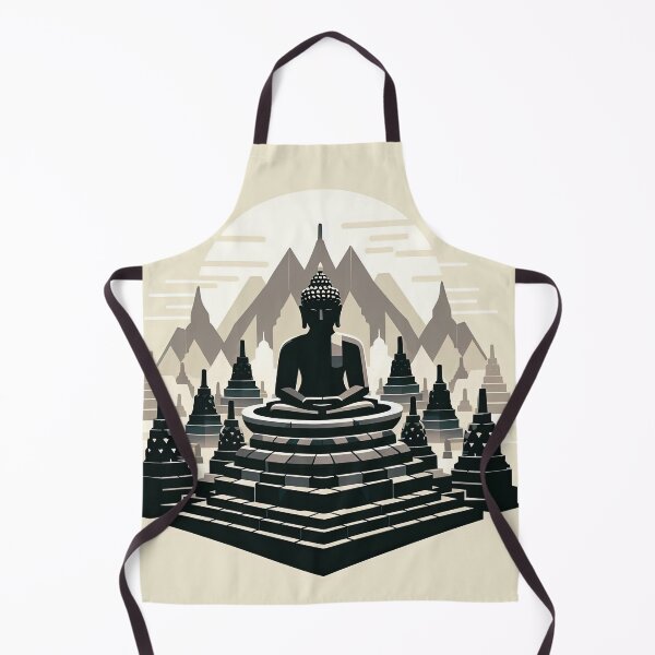 Item preview, Borobudur Temple Minimalism Art Style designed and sold by artofuniverse.