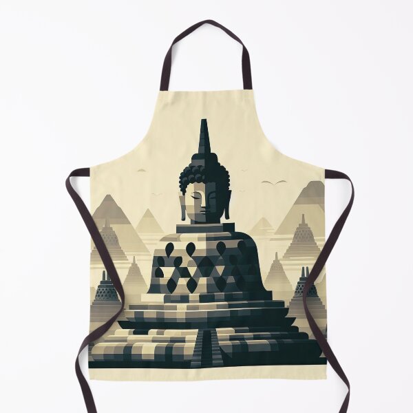 Item preview, Borobudur Temple Minimalism Art Style designed and sold by artofuniverse.