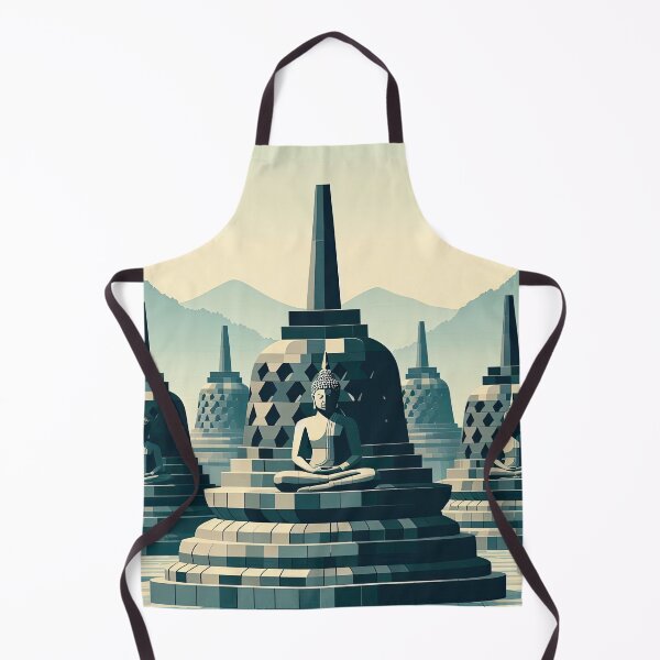 Item preview, Borobudur Temple Minimalism Art Style designed and sold by artofuniverse.