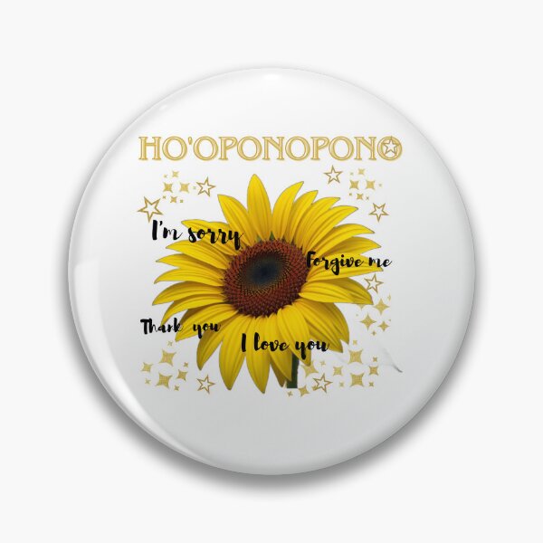 Item preview, sunflower world and ho'oponopono phrases designed and sold by Kikimarketplace.