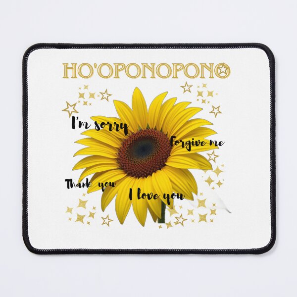 Item preview, sunflower world and ho'oponopono phrases designed and sold by Kikimarketplace.