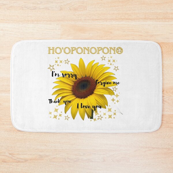 Item preview, sunflower world and ho'oponopono phrases designed and sold by Kikimarketplace.