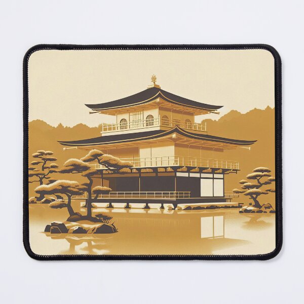 Item preview, Kinkaku-ji (Golden Pavilion) Minimalism Art Style designed and sold by artofuniverse.