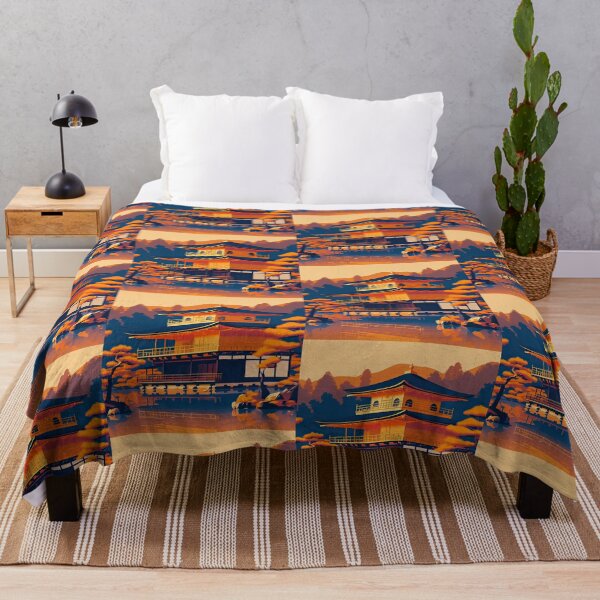 Item preview, Kinkaku-ji (Golden Pavilion) Minimalism Art Style designed and sold by artofuniverse.