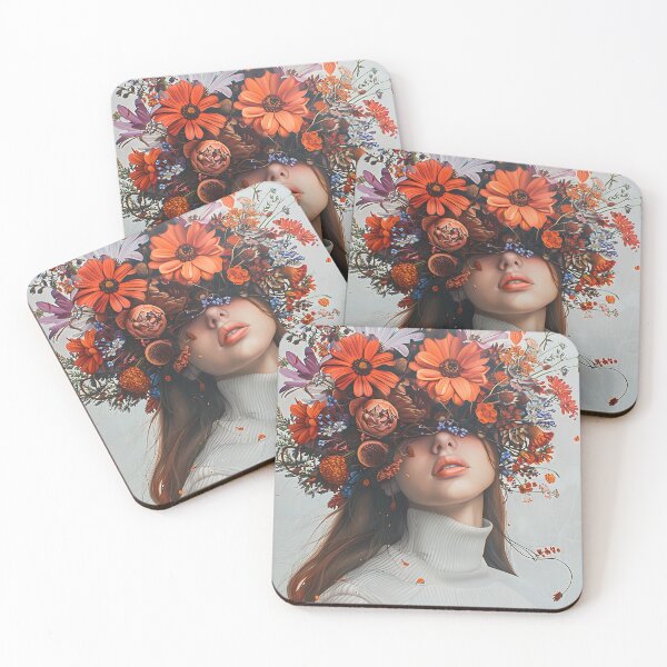 Item preview, Portrait of women with flower in her hair designed and sold by Dominika Farkašová.