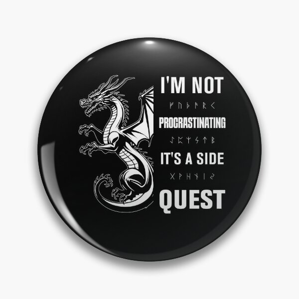 Item preview,  i'm not procrastinating it's a side quest designed and sold by KaiLabsArt.