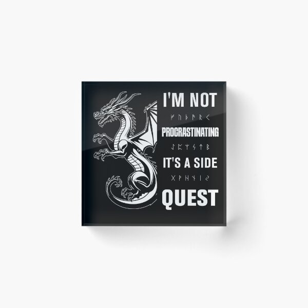 Item preview,  i'm not procrastinating it's a side quest designed and sold by KaiLabsArt.